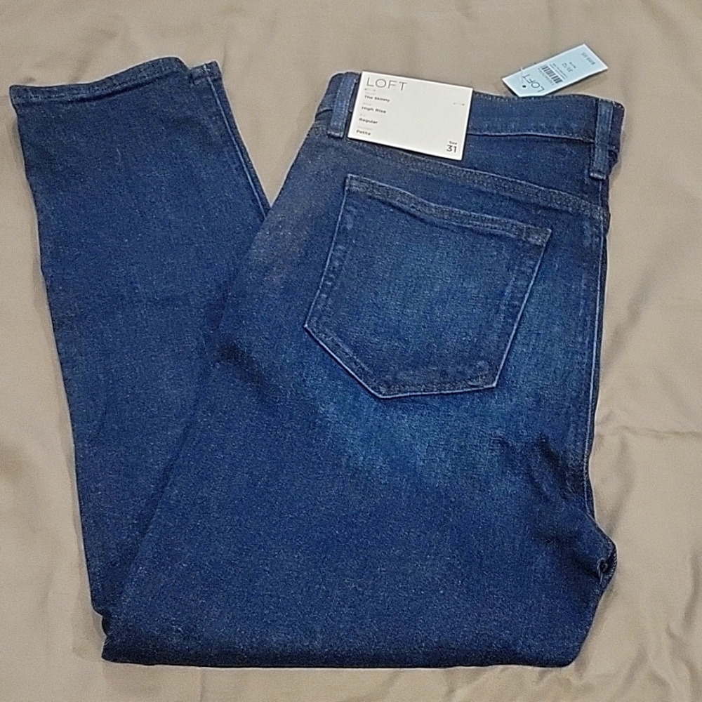 LOFT Dark Wash Petite
